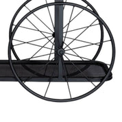 Longford Metal & Wood Wheel Console Table