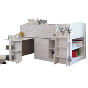 Lottie Mid Sleeper Cabin Bed with Desk & Storage