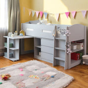 Lottie Mid Sleeper Cabin Bed with Desk & Storage