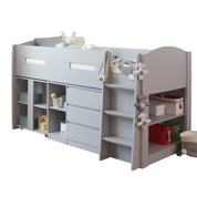 Lottie Mid Sleeper Cabin Bed with Desk & Storage