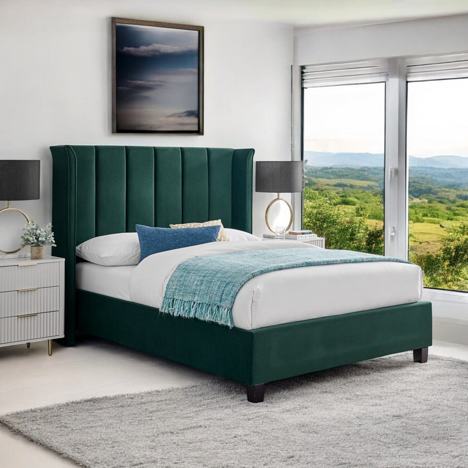  Double 4ft6 - 135x190cm Malpas Upholstered Bed Frame