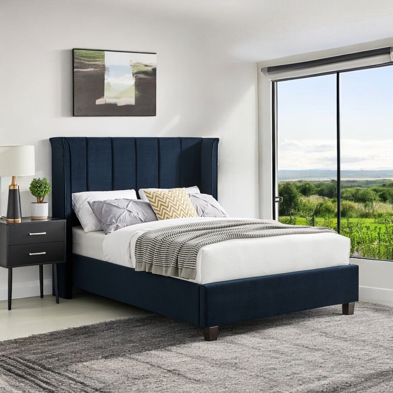  Double 4ft6 - 135x190cm Malpas Upholstered Bed Frame