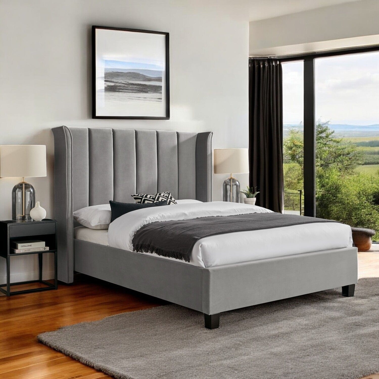  Double 4ft6 - 135x190cm Malpas Upholstered Bed Frame