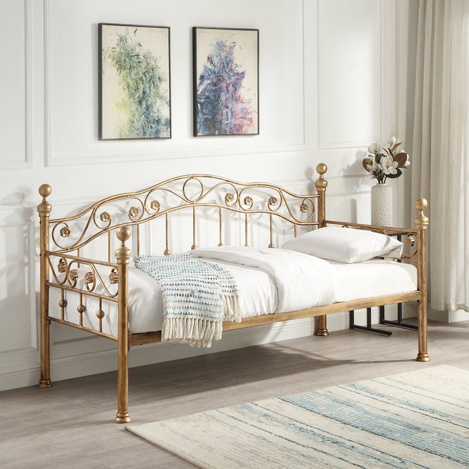 Antique Brass Mayfair Metal Day Bed