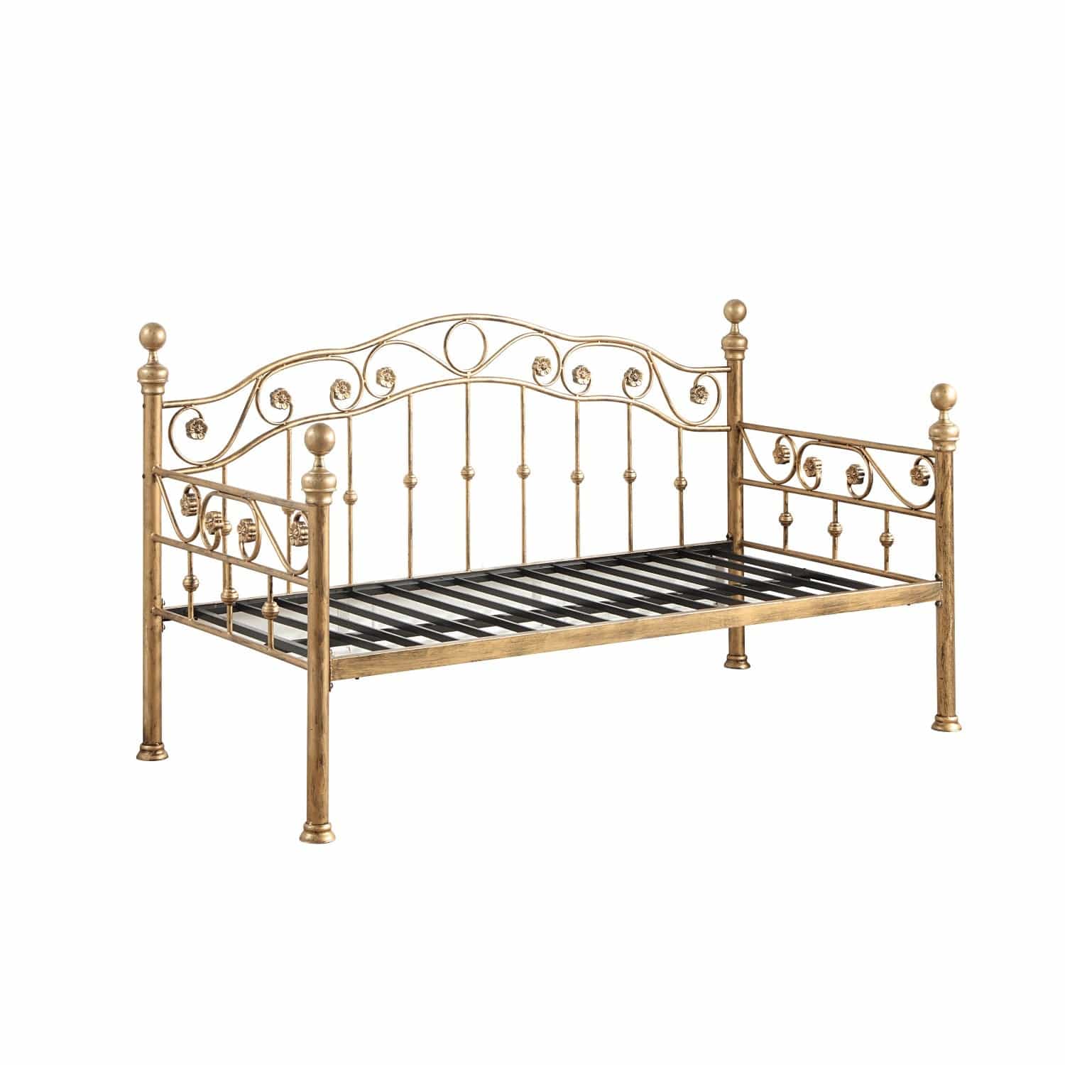 Mayfair Metal Day Bed With Trundle