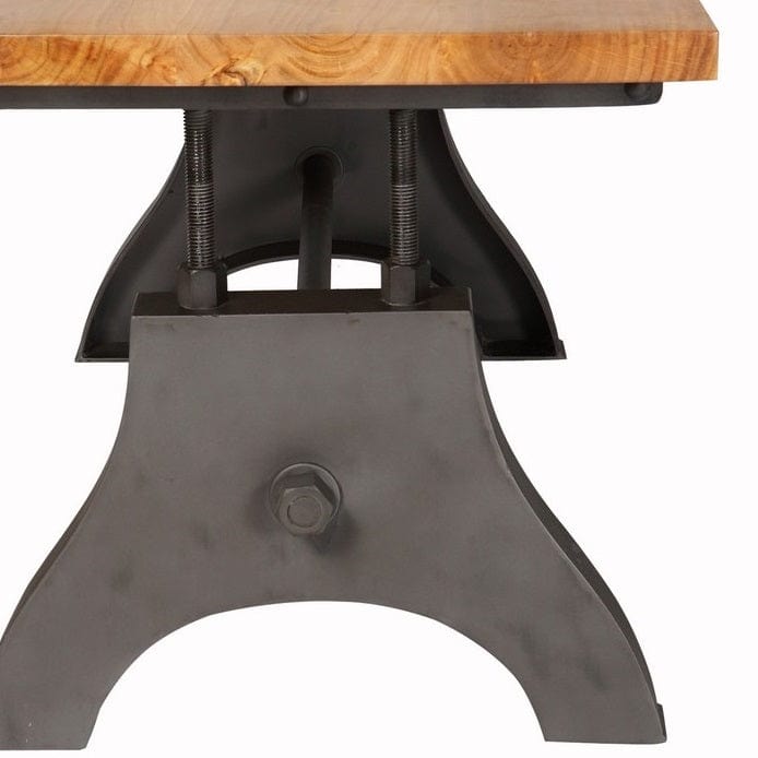 Meath Industrial Metal & Wood Coffee Table