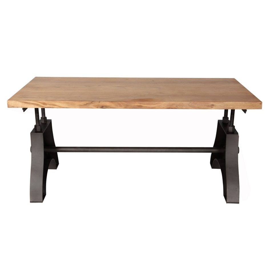 Meath Industrial Metal & Wood Coffee Table