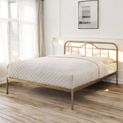 Antique Brass / Double 4ft6 - 135x190cm Merton Metal Bed Frame