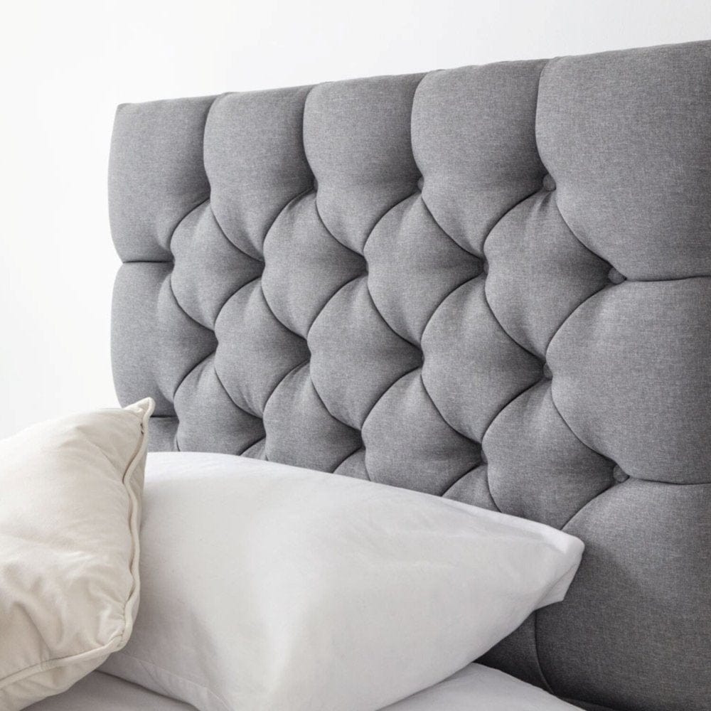 Newgale Tufted Fabric Upholstered Single Guest Bed With Trundle