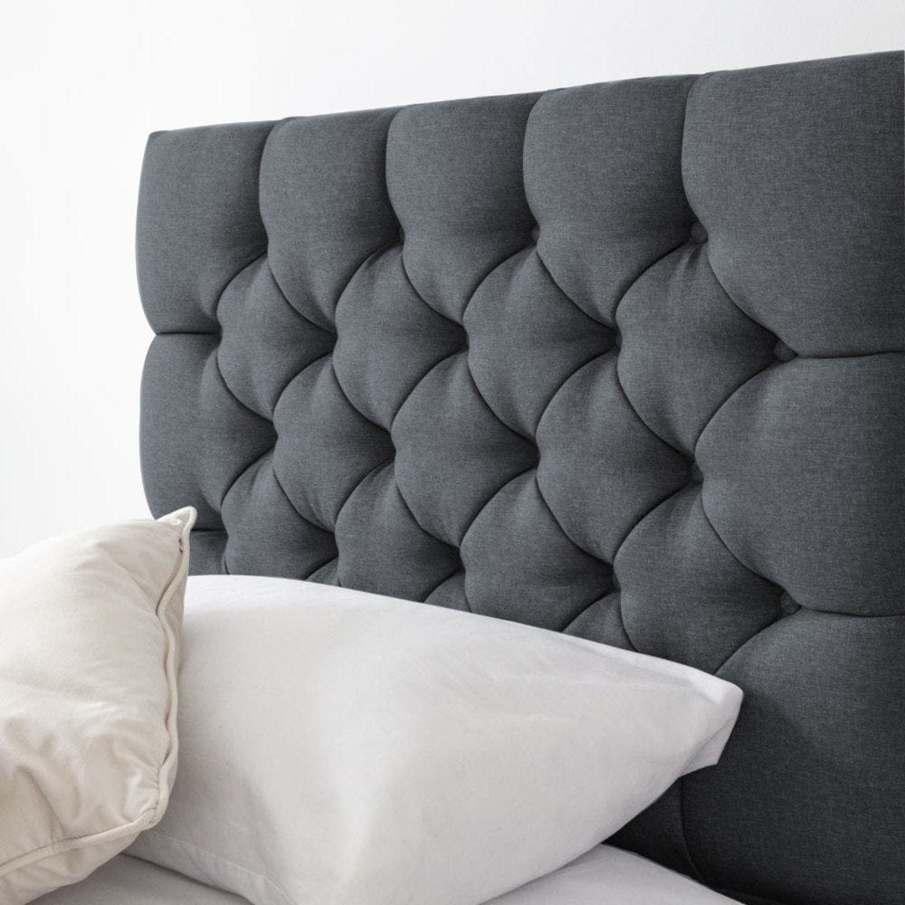 Newgale Tufted Fabric Upholstered Single Guest Bed With Trundle