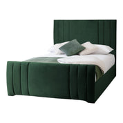 Newport Modern Design Velvet Fabric Upholstered Bed Frame