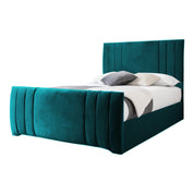 Newport Modern Design Velvet Fabric Upholstered Bed Frame