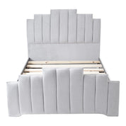 Penarth Modern Designer Velvet Fabric Upholstered Bed Frame