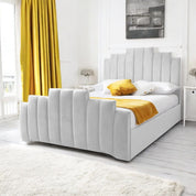 Penarth Modern Designer Velvet Fabric Upholstered Bed Frame
