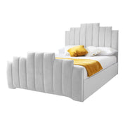 Penarth Modern Designer Velvet Fabric Upholstered Bed Frame