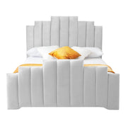 Penarth Modern Designer Velvet Fabric Upholstered Bed Frame
