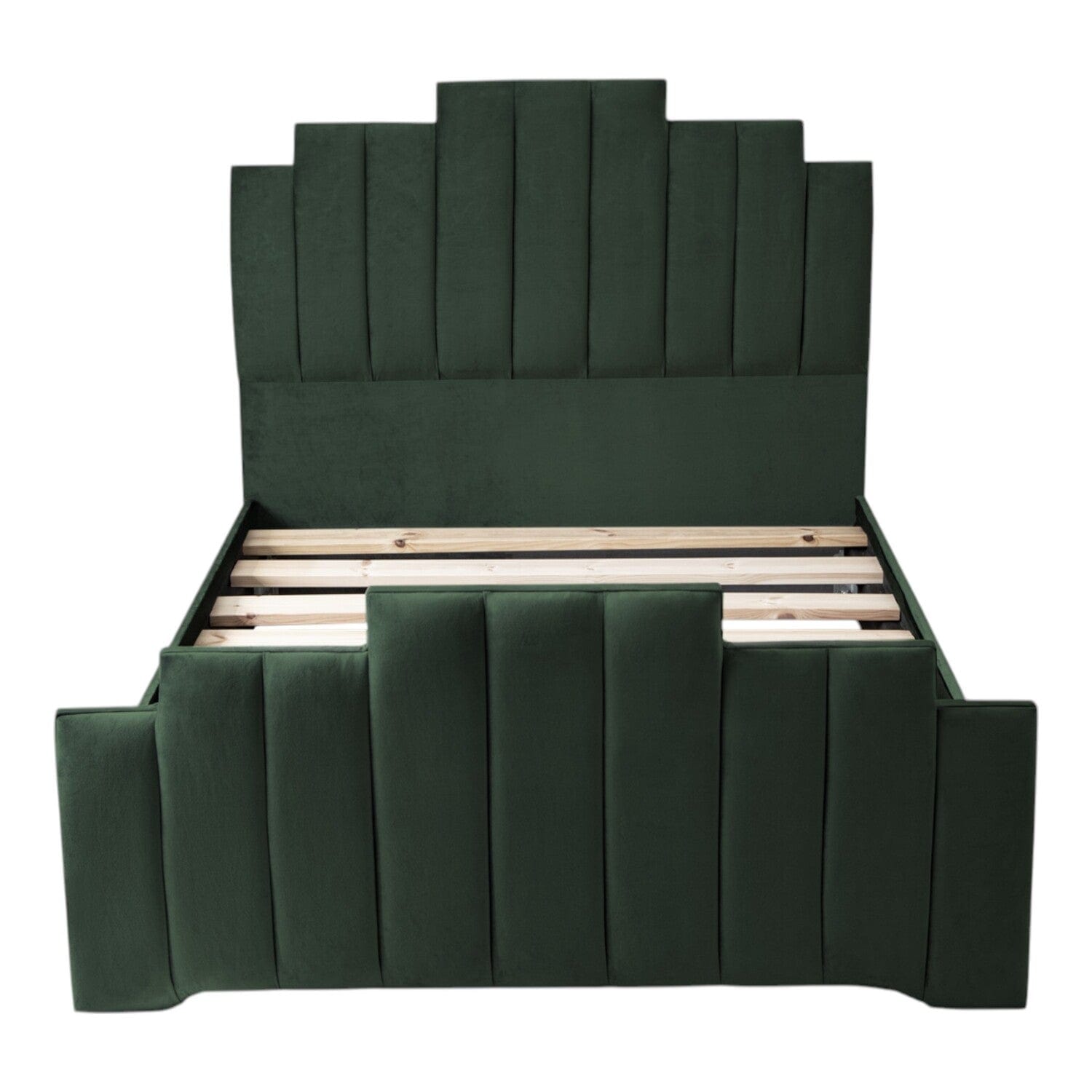 Penarth Modern Designer Velvet Fabric Upholstered Bed Frame