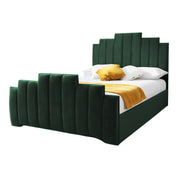 Penarth Modern Designer Velvet Fabric Upholstered Bed Frame