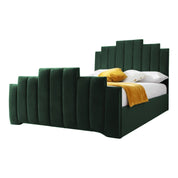 Penarth Modern Designer Velvet Fabric Upholstered Bed Frame