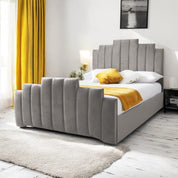 Penarth Modern Designer Velvet Fabric Upholstered Bed Frame