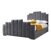 Penarth Modern Designer Velvet Fabric Upholstered Bed Frame