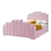 Penarth Modern Designer Velvet Fabric Upholstered Bed Frame