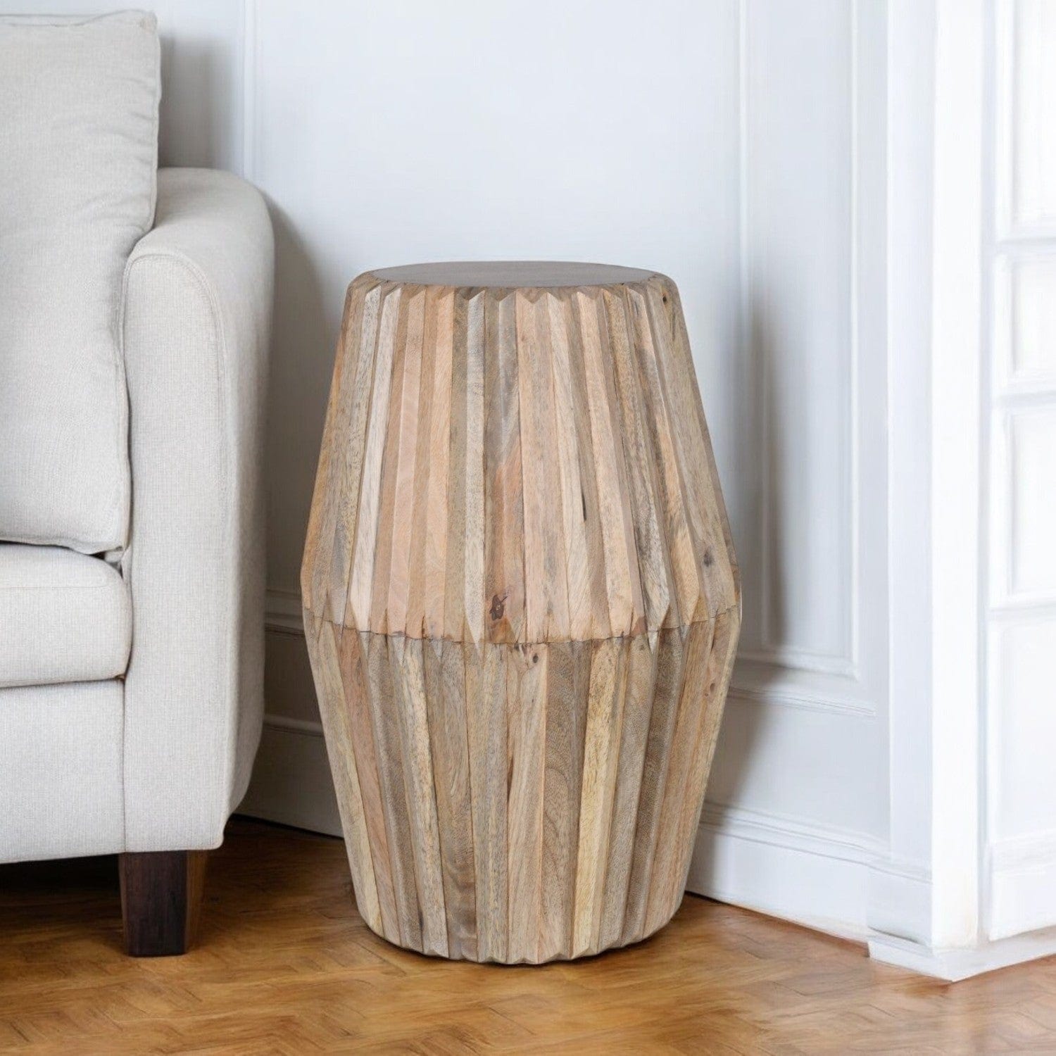 Prehen Solid Wooden Round Side Table