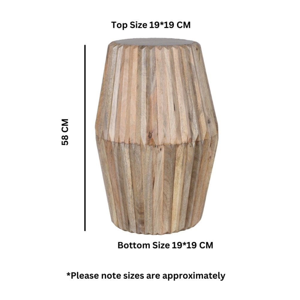 Prehen Solid Wooden Round Side Table