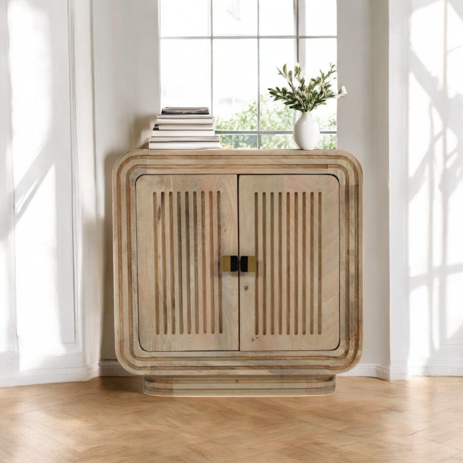Prehen Wooden 2 Doors 63cm Mini Sideboard Cabinet