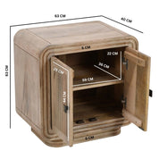 Prehen Wooden 2 Doors 63cm Mini Sideboard Cabinet