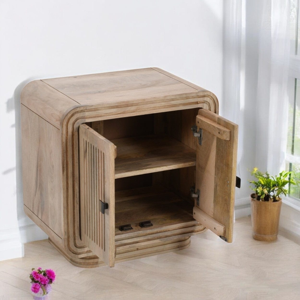 Prehen Wooden 2 Doors 63cm Mini Sideboard Cabinet