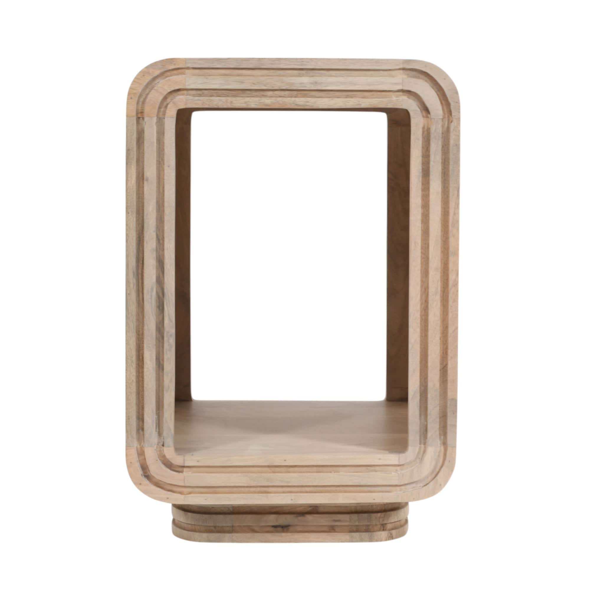 Prehen Wooden Cube Open Side Table