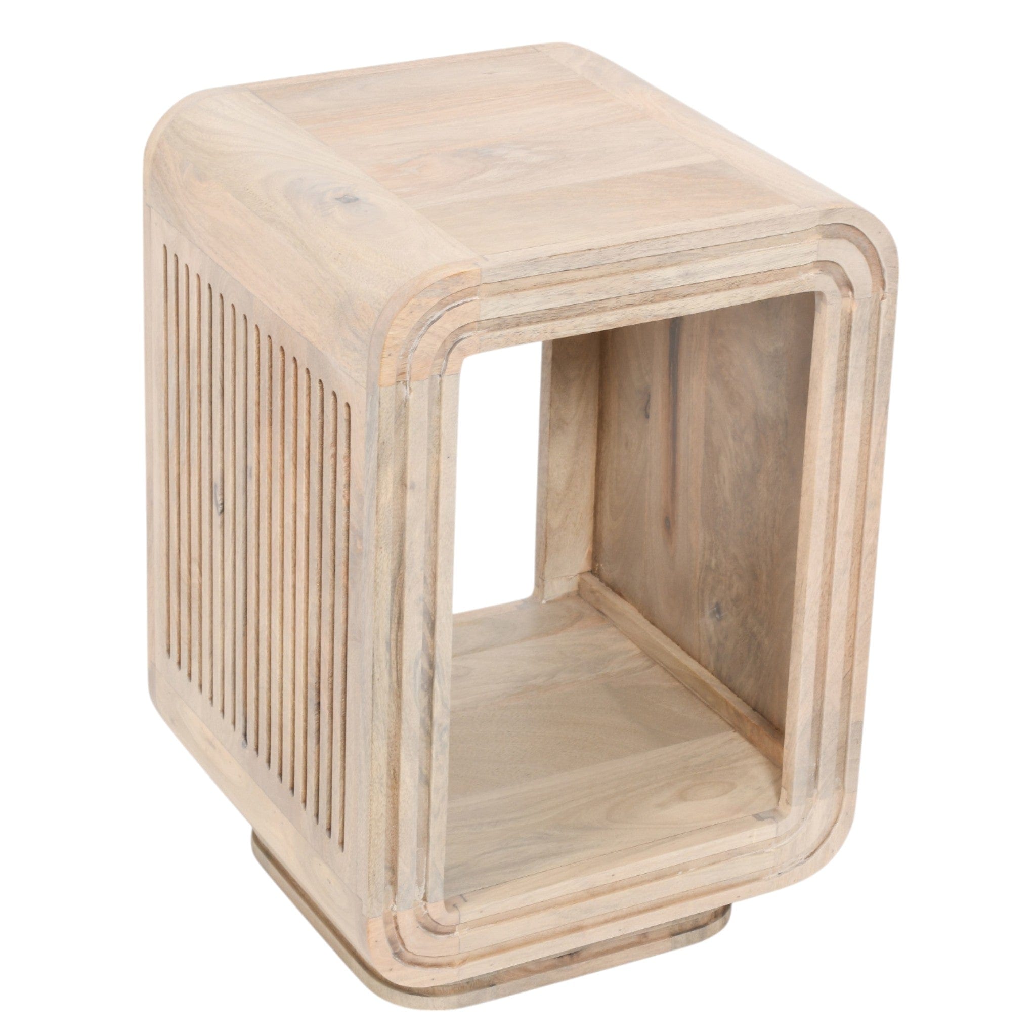 Prehen Wooden Cube Open Side Table