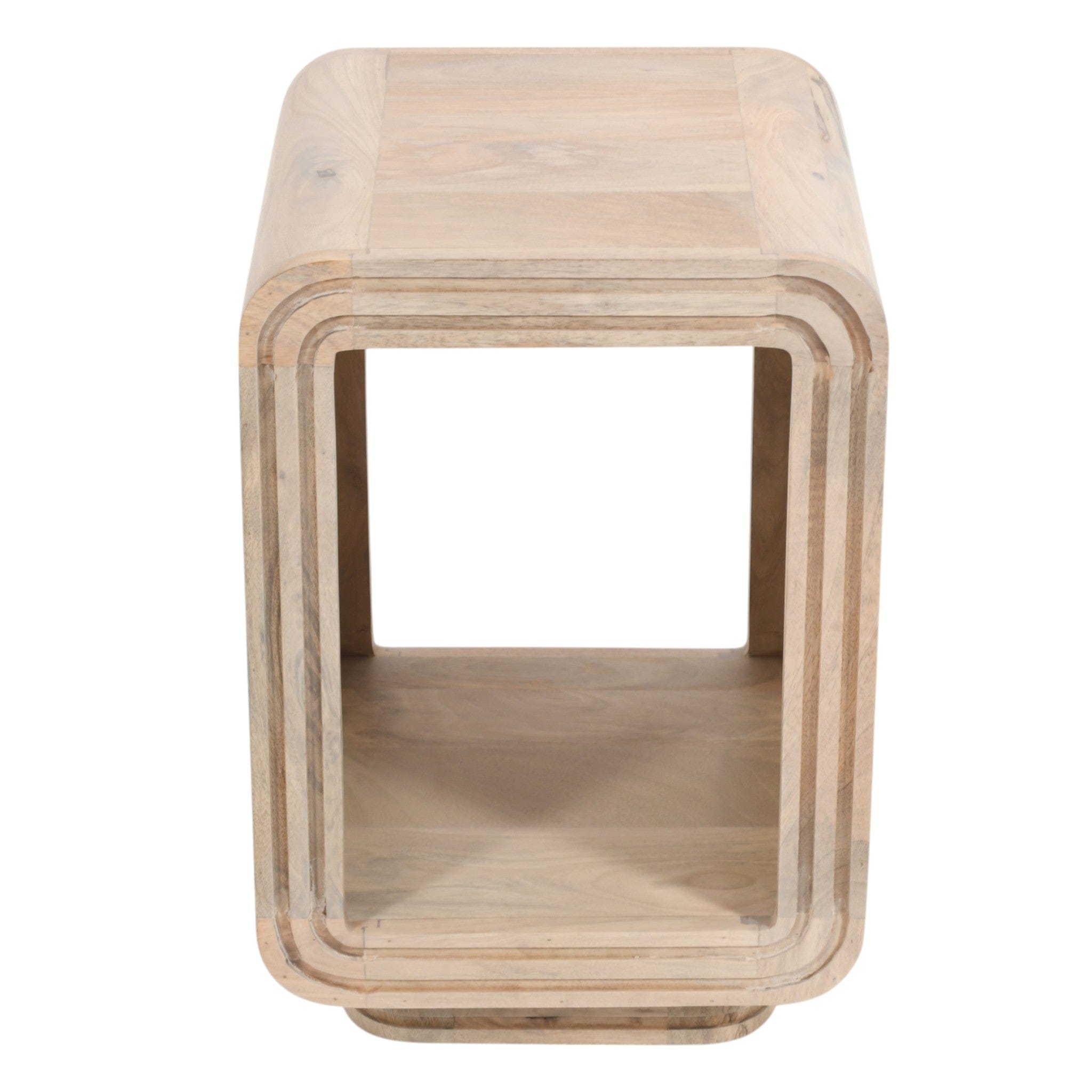 Prehen Wooden Cube Open Side Table