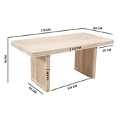 Prehen Wooden Dining Table 175cm
