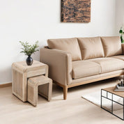 Prehen Wooden Nest Of 2 Tables With Drawer