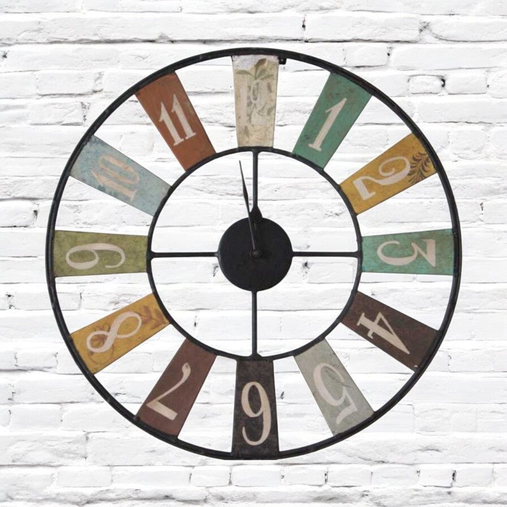 Ripon Industrial 48cm Metal Wall Clock