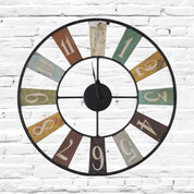 Ripon Industrial 48cm Metal Wall Clock