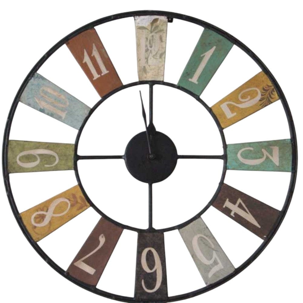 Ripon Industrial 48cm Metal Wall Clock