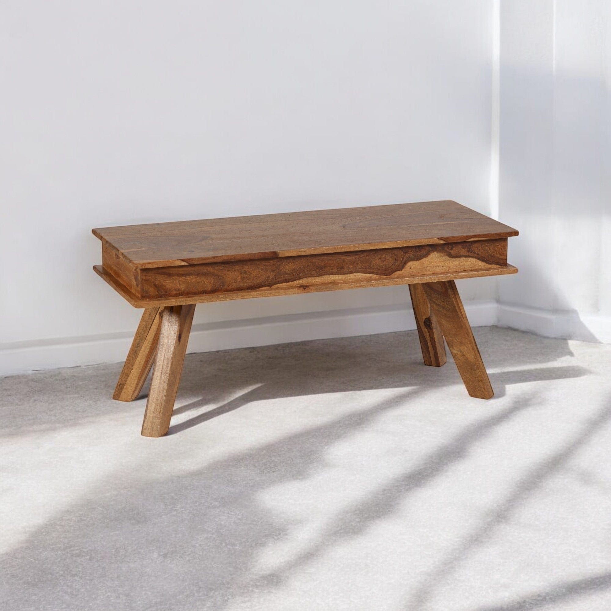 Rossmore 100cm Small Wooden Dining Bench