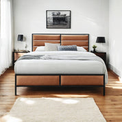 Sandbach Faux Leather Upholstered Bed Frame