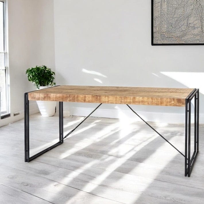 Sligo Industrial Metal & Wood 150cm Dining Table