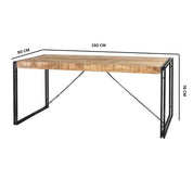 Sligo Industrial Metal & Wood 150cm Dining Table