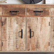 Sligo Industrial Metal & Wood 4 Drawers & 4 Doors 170cm Sideboard
