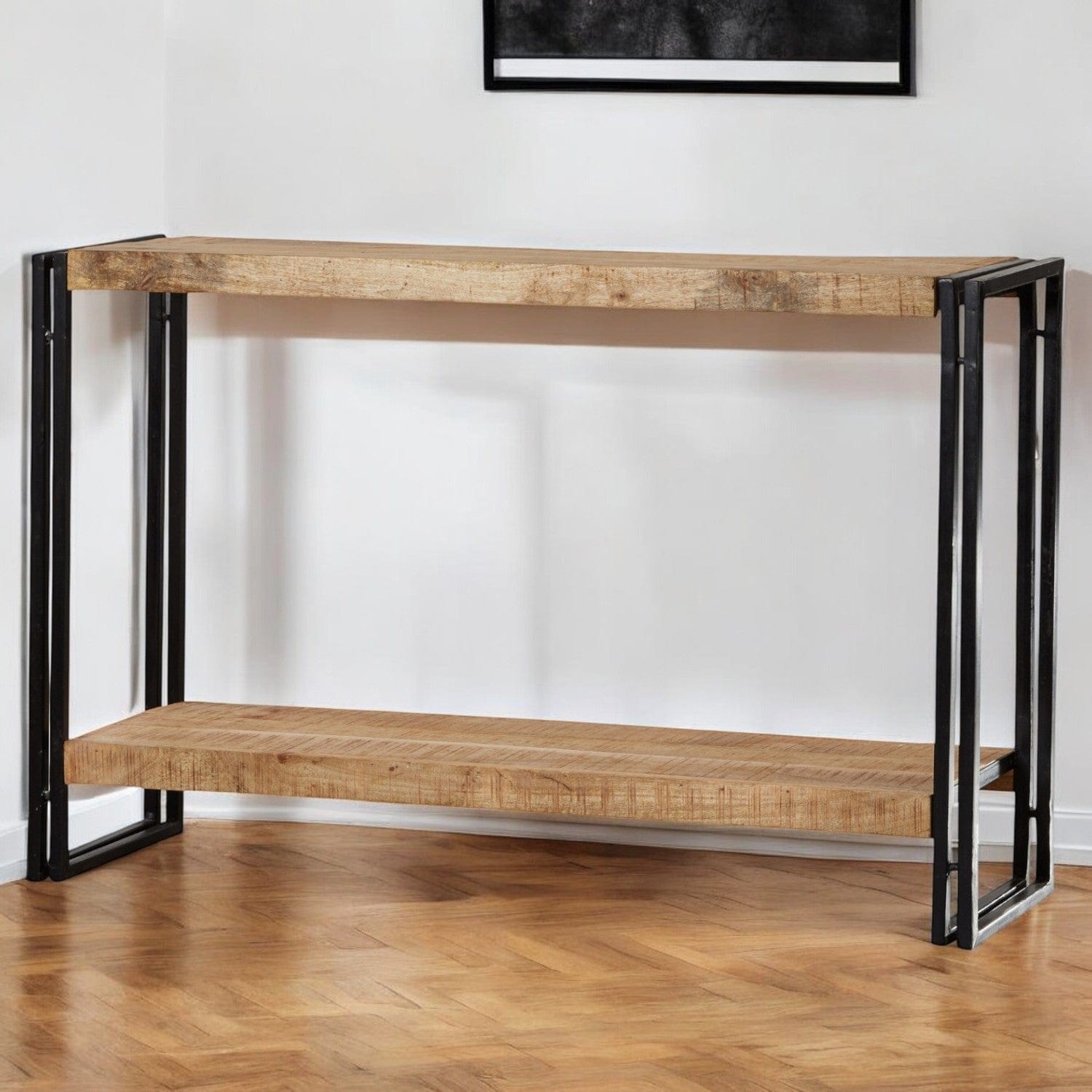 Sligo Industrial Metal & Wood Console Table