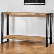 Sligo Industrial Metal & Wood Console Table