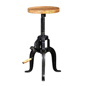 Sligo Industrial Metal & Wood Small Crank Side Table