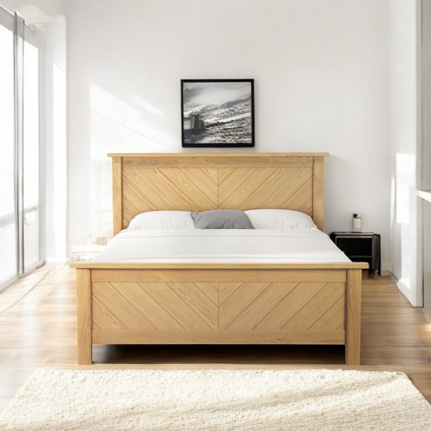 Tain Oak Bed Frame