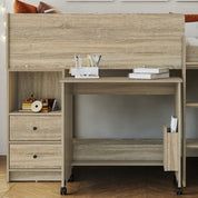 Ted Mid Sleeper Cabin Bed with Desk & Storage