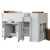 Ted Mid Sleeper Cabin Bed with Desk & Storage